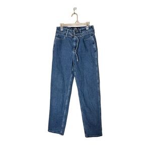 Hollister Ultra High Rise Mom Jean With Belt Size 26‎